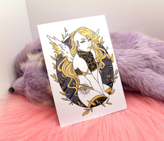 Long Haired Angel A6 Print