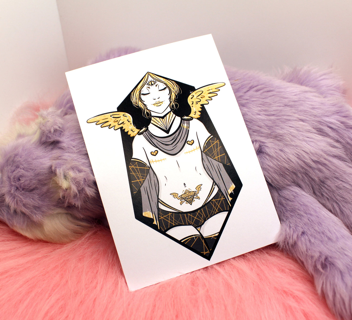 Transmasc Angel Pin Up A6 Print