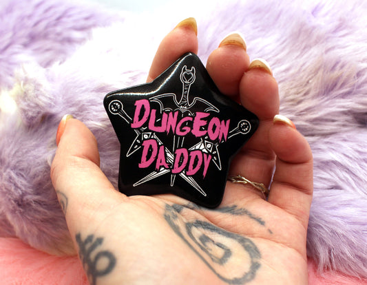 Dungeon Daddy Star Badge (55mm)