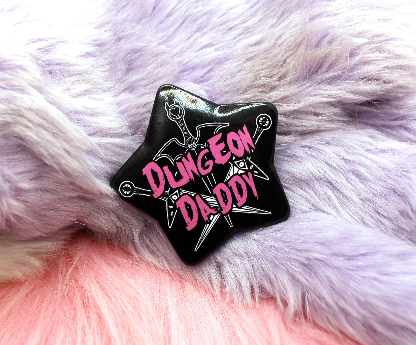 Dungeon Daddy Star Badge (55mm)