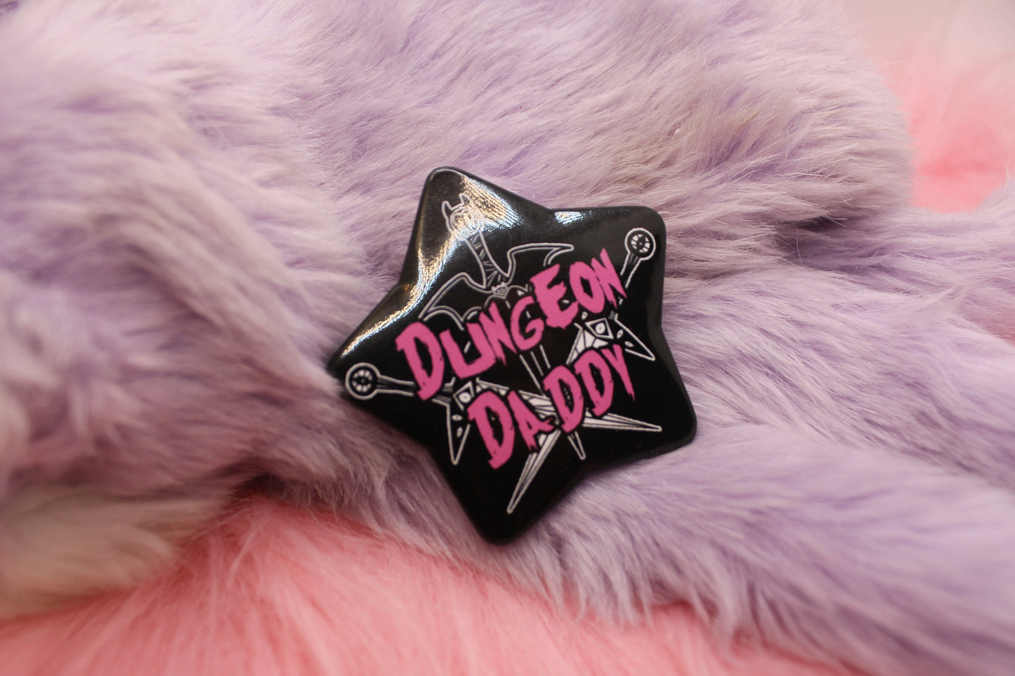 Dungeon Daddy Star Badge (55mm)