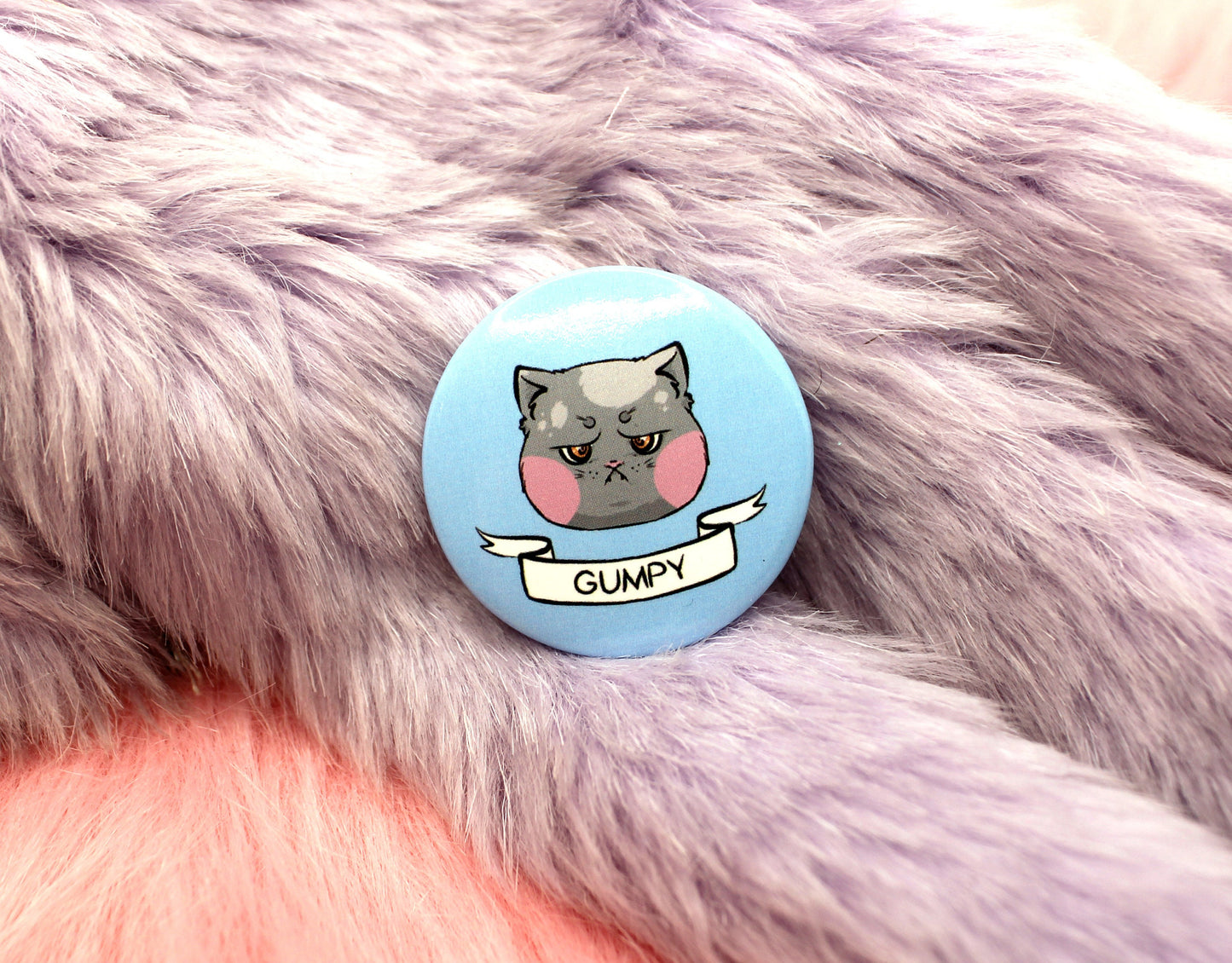 Gumpy Cat Badge (38mm)