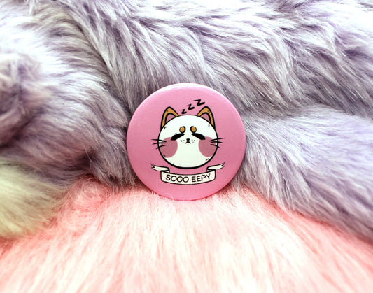 So Eepy Cat Badge (38mm)