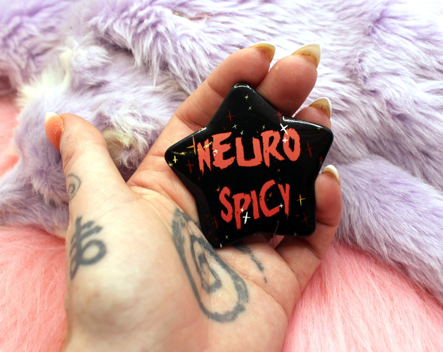 Neuro Spicy Star Badge (55mm)