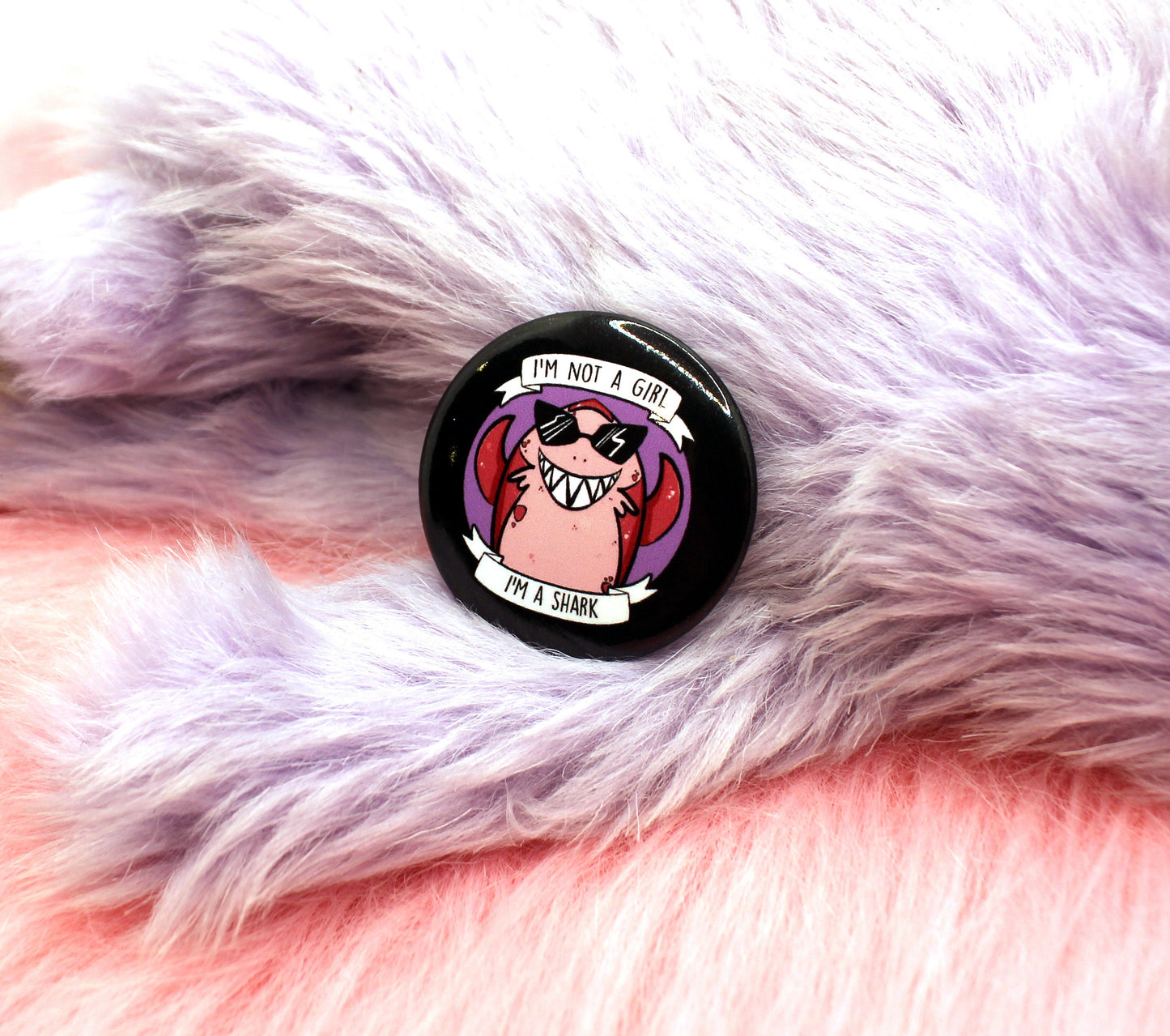 Nimona Not A Girl Badge (38mm)