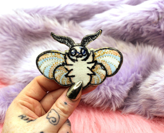 Transgender Moth Iron-On Patch (80mm)