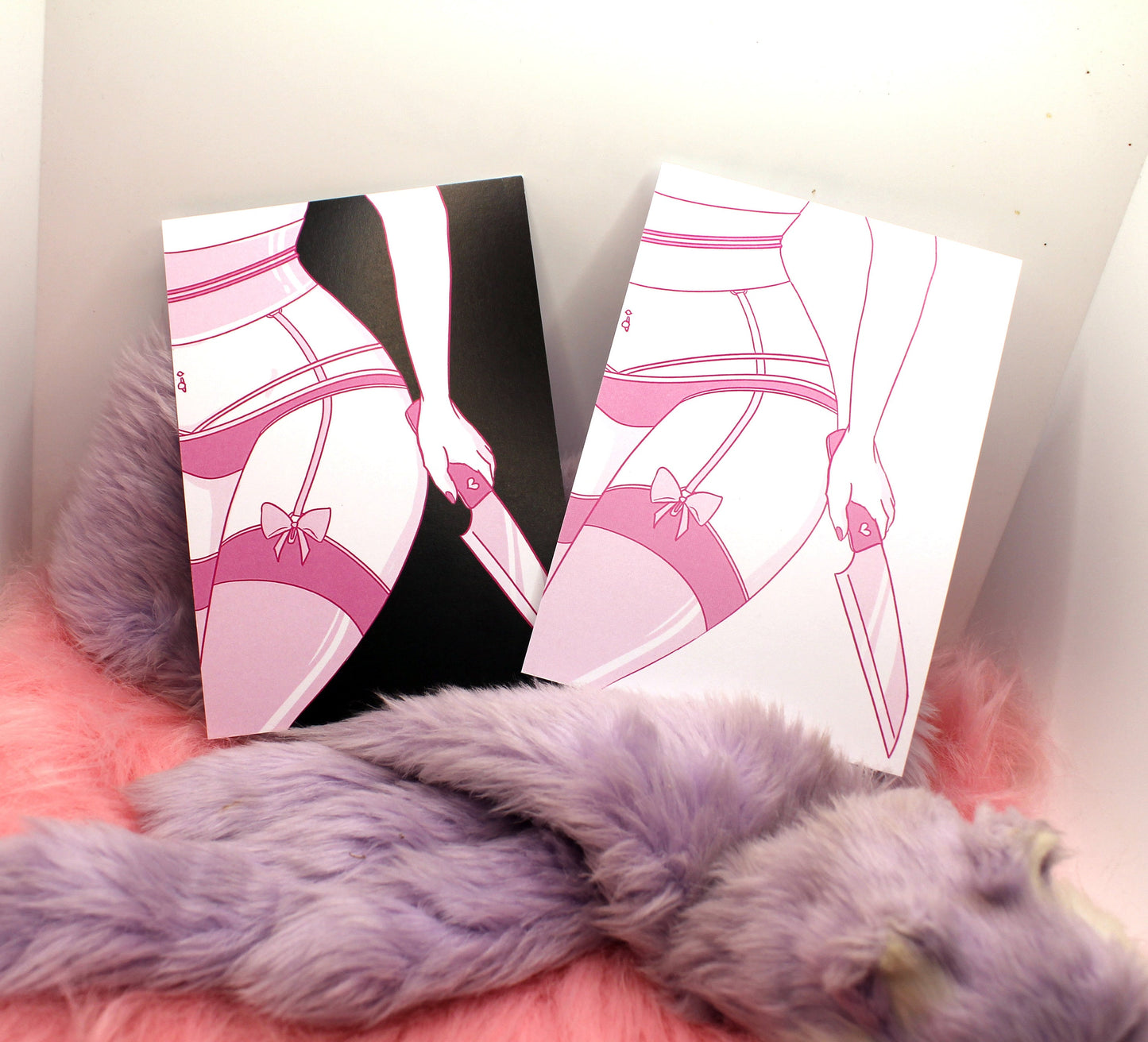 Pink Knife A6 Print B