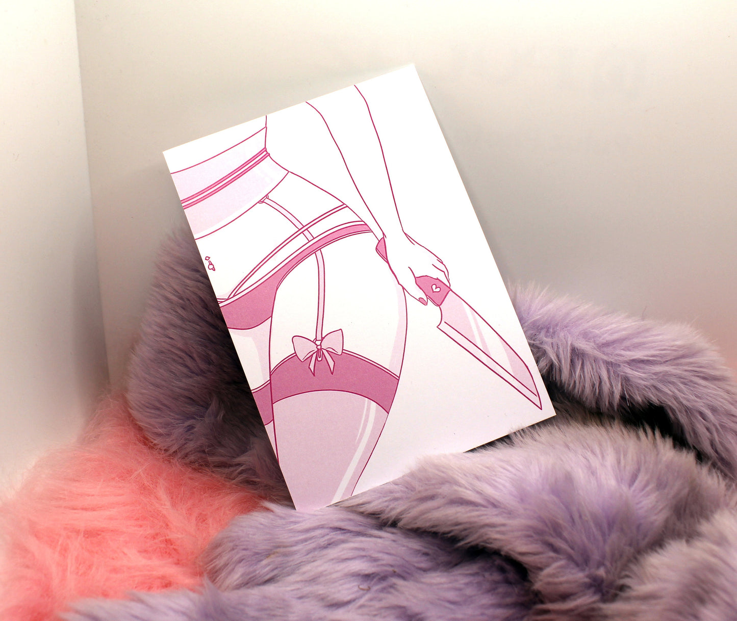 Pink Knife A6 Print B