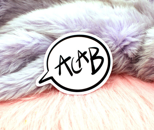 ACAB Speech Bubble Sticker (60mm)