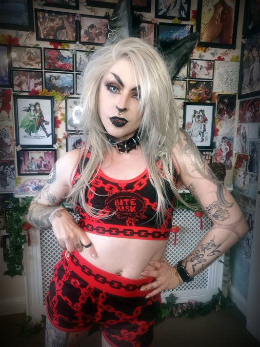 Bite Risk Crop Top (Sizes S-4XL)