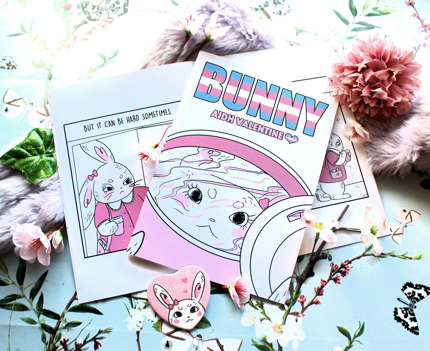 Bunny Trans Pride Comic Book