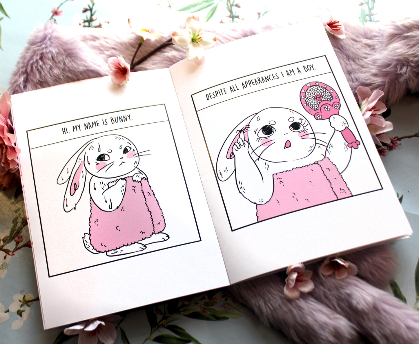 Bunny Trans Pride Comic Book