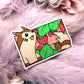 Furret Strawberry Bush Pokemon Sticker (7cm)