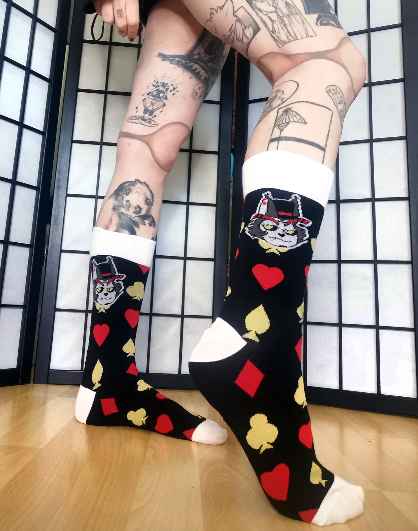 Hazbin Hotel Husk Crew Socks (Size 3-9 UK)