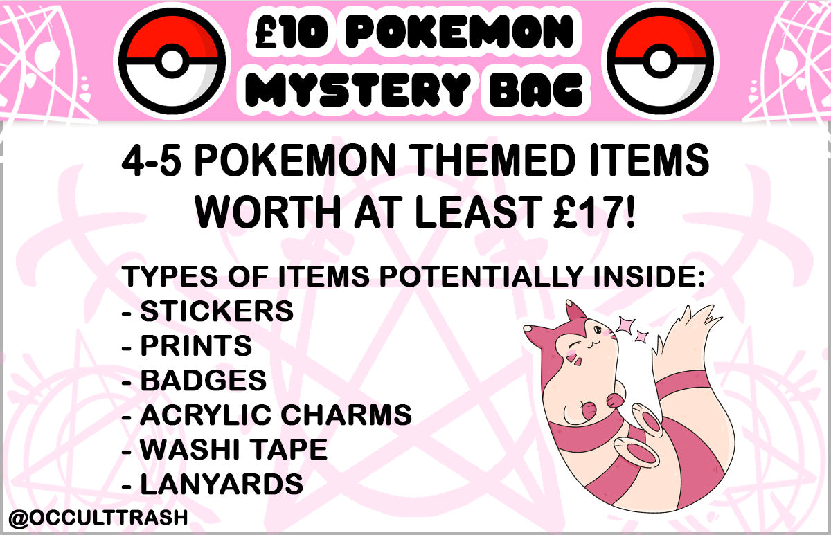 Pokemon Occult Trash Mystery Bag