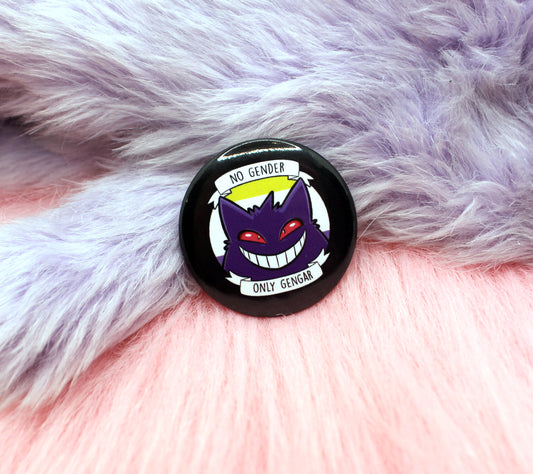 No Gender Only Gengar Badge (38mm)