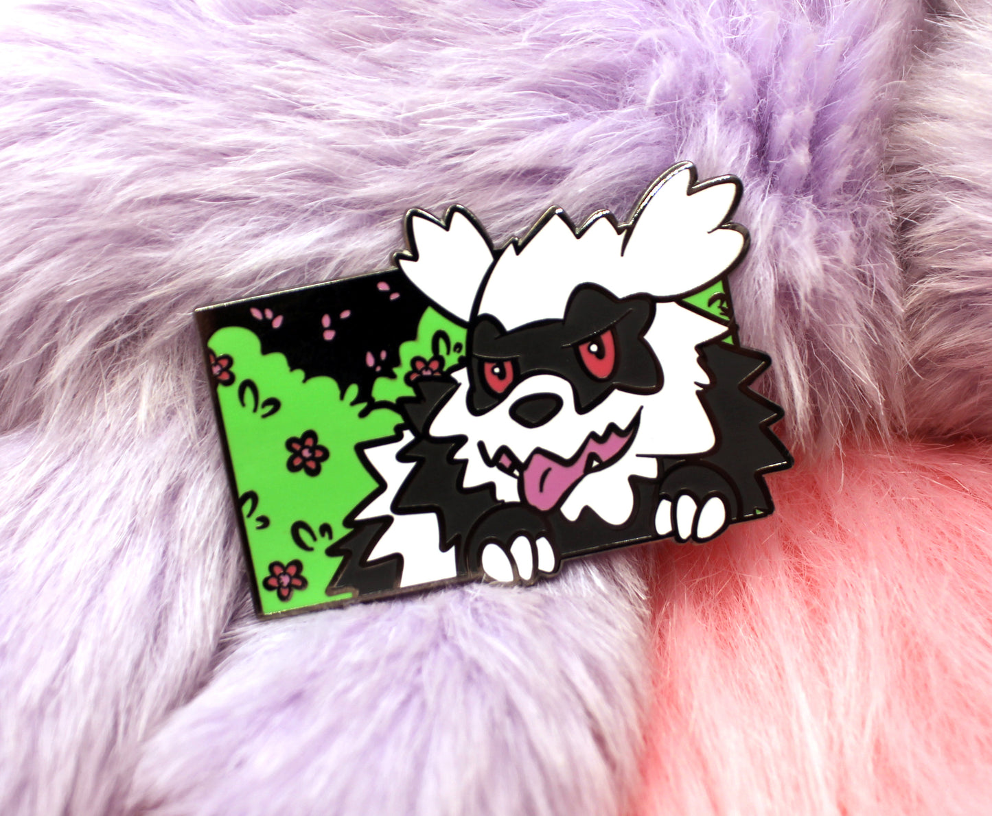 Zigzagoon Enamel Pin (A Grade, Hard, Black Nickel)