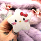 Hello Kitty Sanrio Holographic Sparkly Star Badge