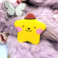 Pompom Purin Sanrio Holographic Sparkly Star Badge