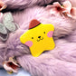 Pompom Purin Sanrio Holographic Sparkly Star Badge