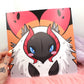 Volcarona Pokemon 8x8 inch Square Print