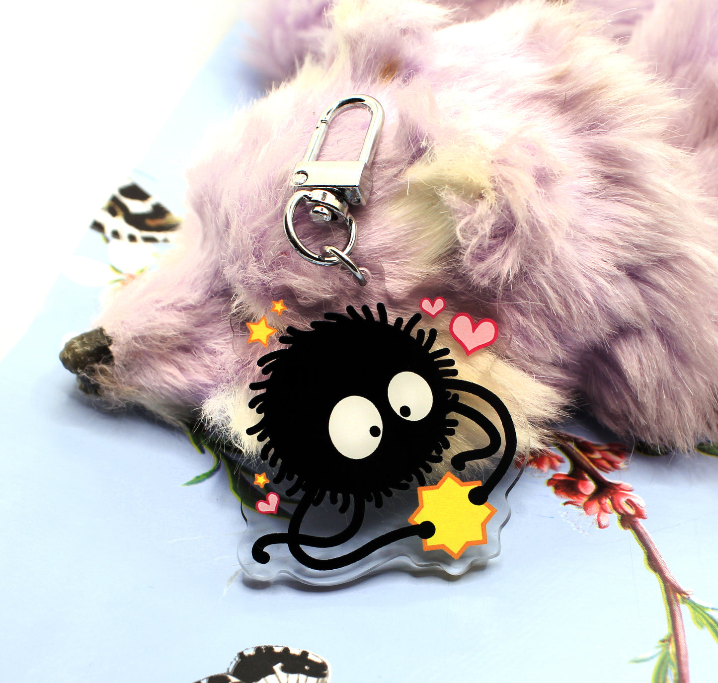 Susuwatari Soot Sprite Acrylic Charm (2 inch)
