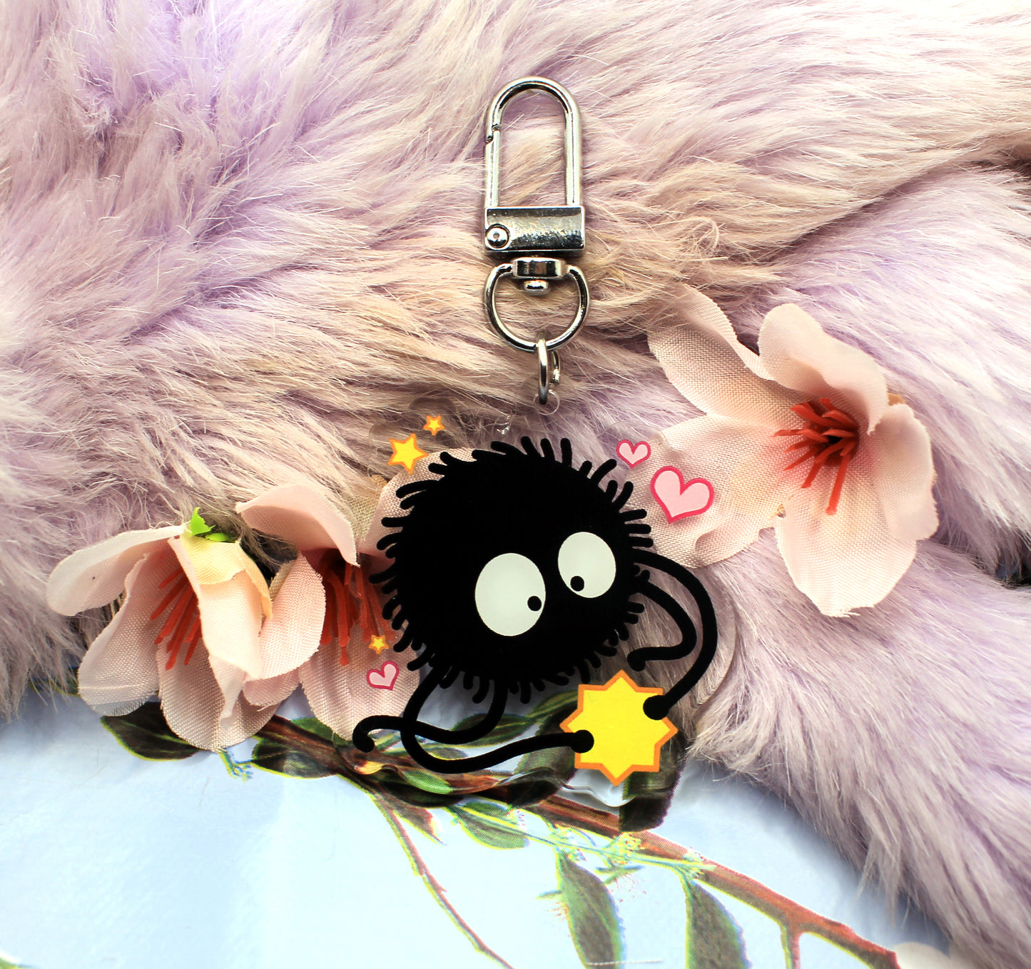 Susuwatari Soot Sprite Acrylic Charm (2 inch)