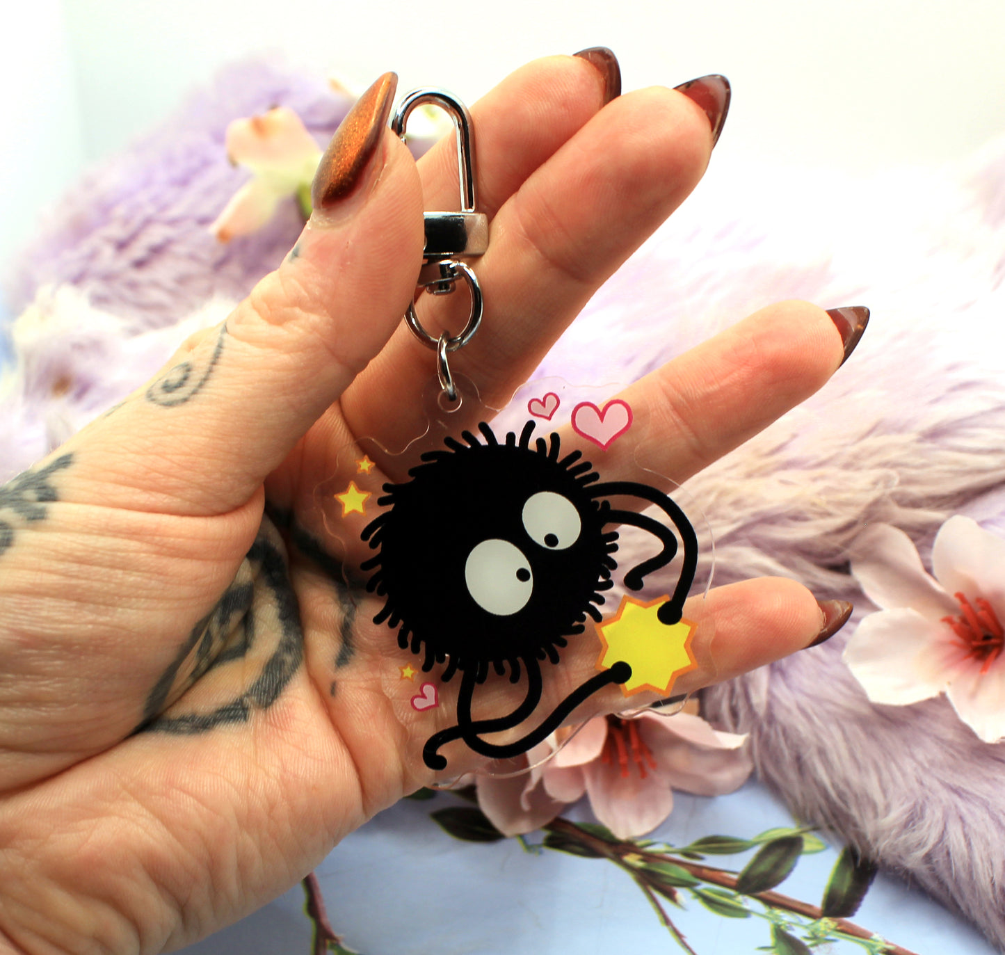 Susuwatari Soot Sprite Acrylic Charm (2 inch)