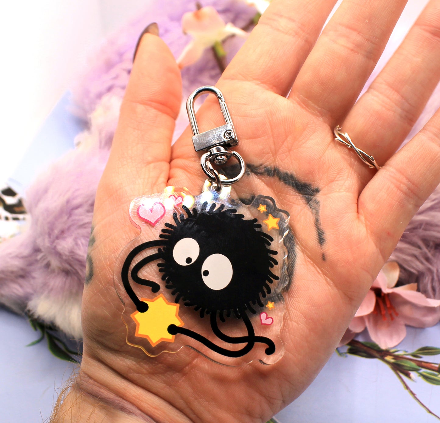 Susuwatari Soot Sprite Acrylic Charm (2 inch)