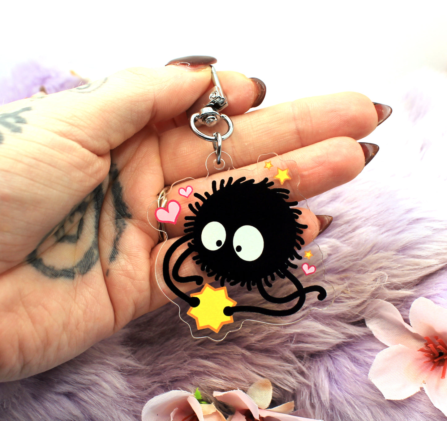 Susuwatari Soot Sprite Acrylic Charm (2 inch)