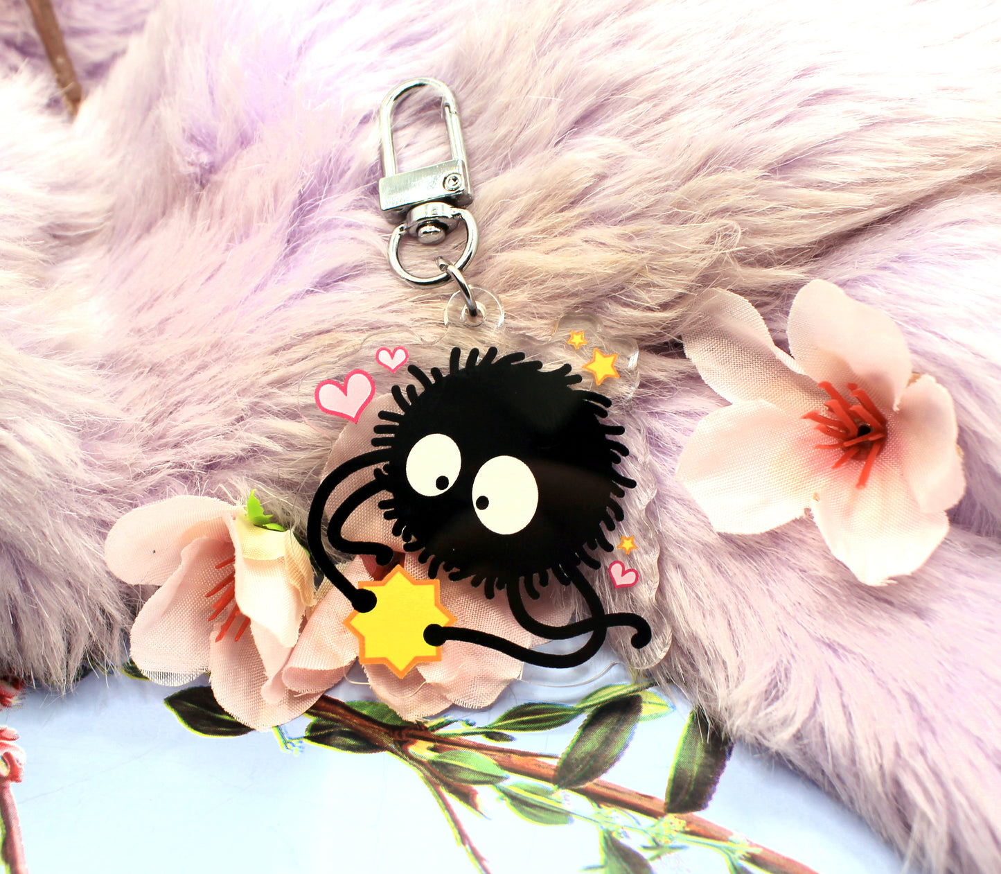 Susuwatari Soot Sprite Acrylic Charm (2 inch)