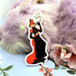 Enohki Smoking Fox Sticker (8cm) - The Nightingale Dragon Series