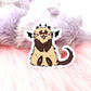 Sitting Ferret Sticker (60mm)