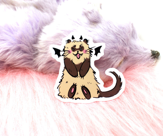 Sitting Ferret Sticker (60mm)