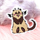 Sitting Ferret Sticker (60mm)