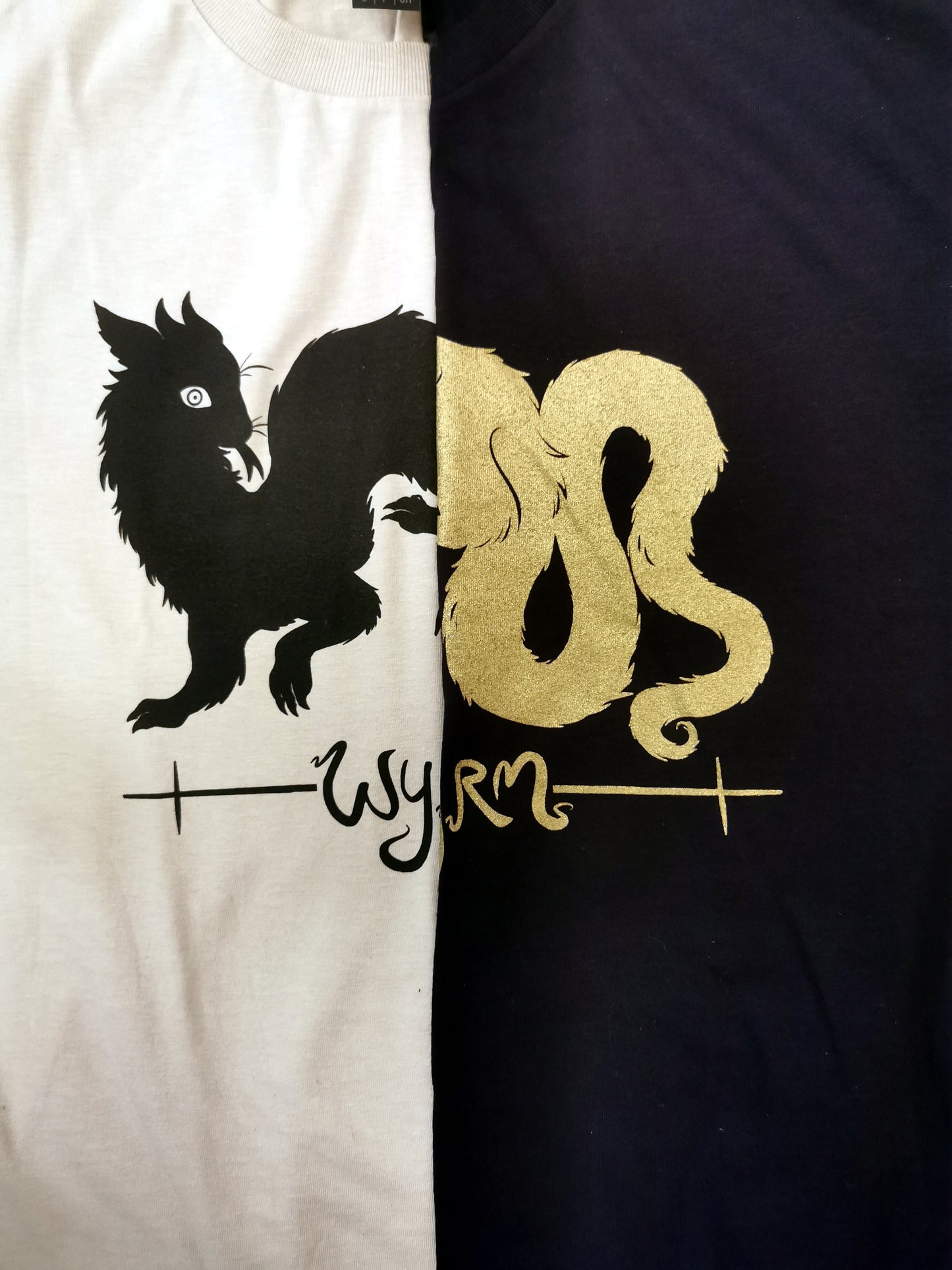 Black Wyrm on Sand T-shirt (Sizes: S-4XL)