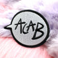 ACAB Speech Bubble Iron-On Patch (80mm)