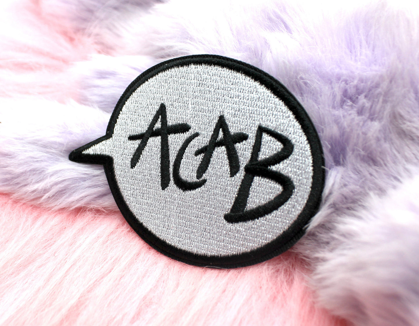 ACAB Speech Bubble Iron-On Patch (80mm)