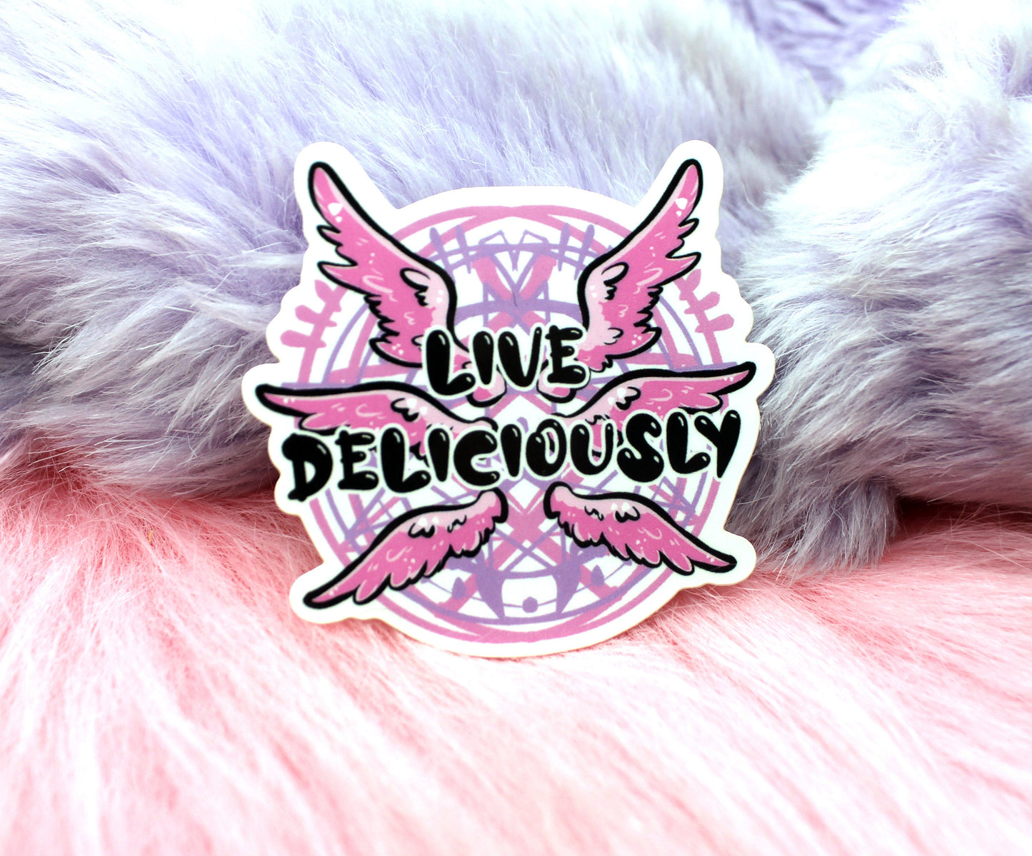 Live Deliciously Sticker (60mm)