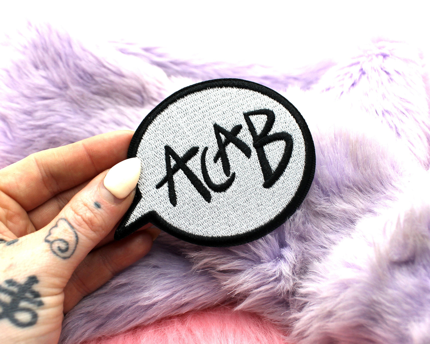 ACAB Speech Bubble Iron-On Patch (80mm)