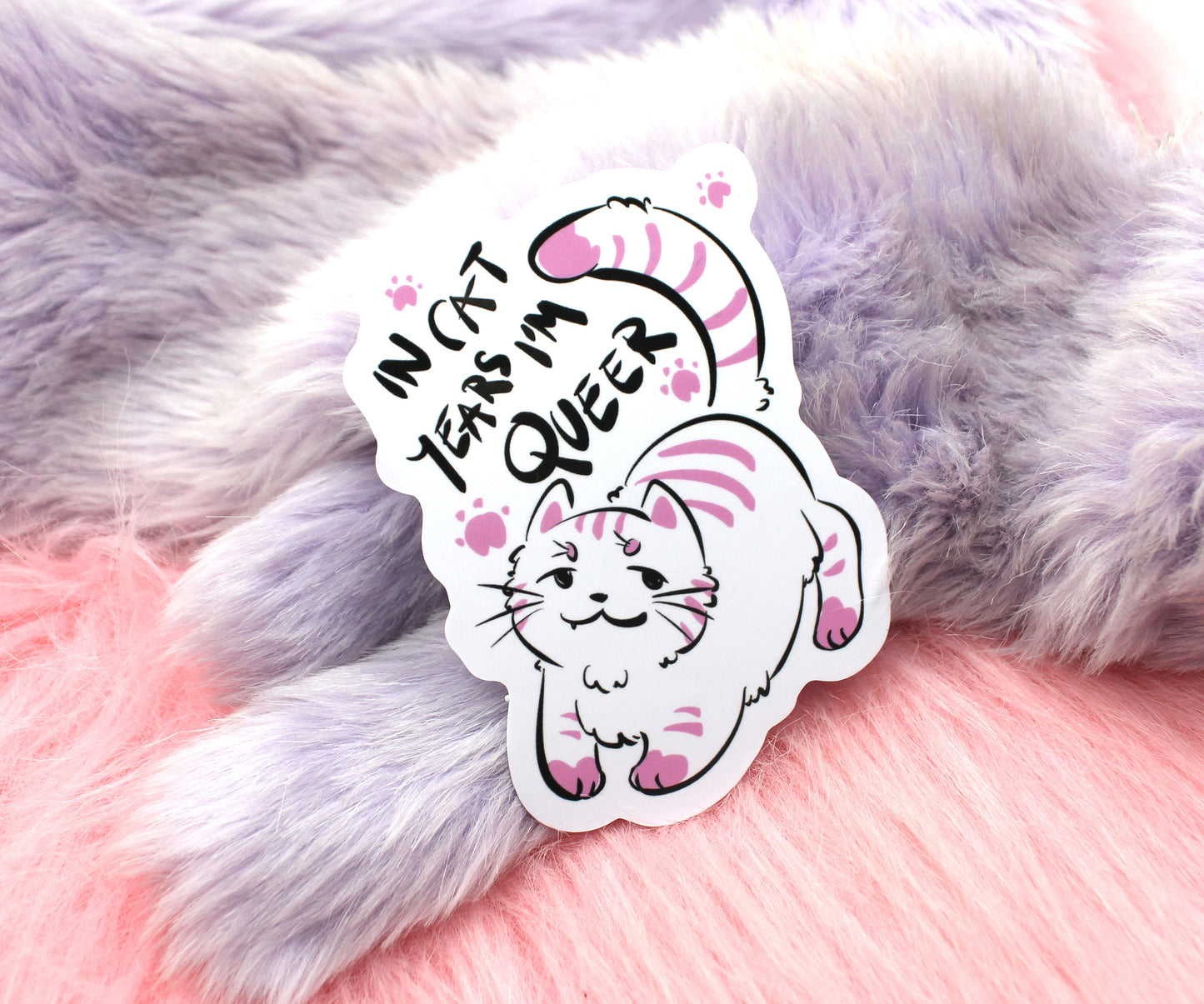 In Cat Years I'm Queer Sticker (80mm)