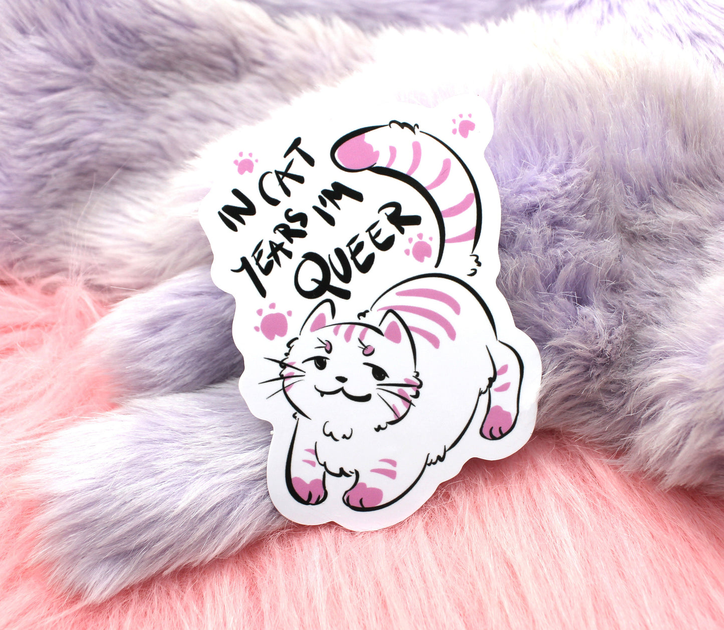 In Cat Years I'm Queer Sticker (80mm)