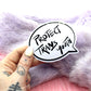 Protect Trans Youth Speech Bubble Sticker (60mm)