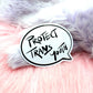 Protect Trans Youth Speech Bubble Sticker (60mm)