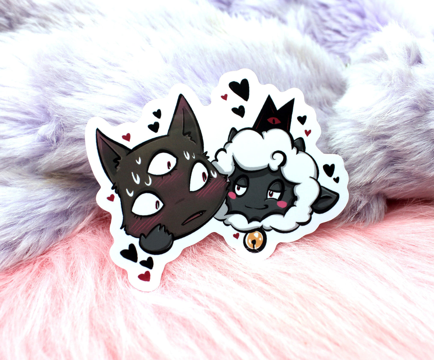 Cult of the Lamb and Narinder Couple Sticker (80mm)