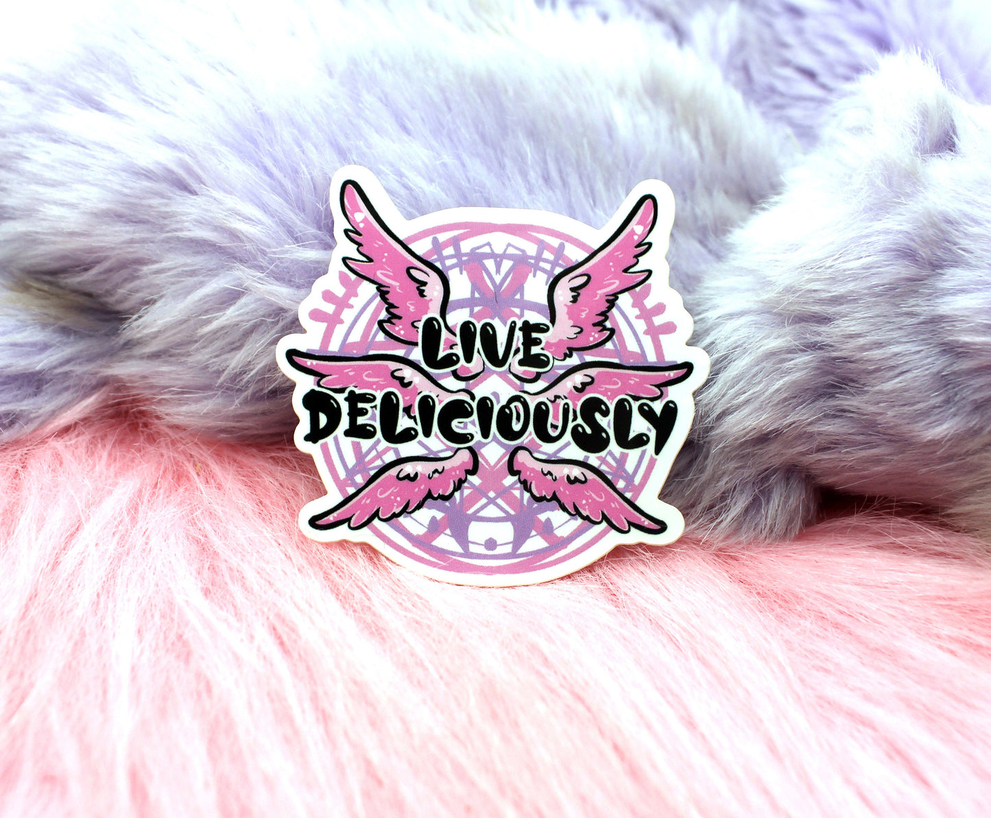 Live Deliciously Sticker (60mm)