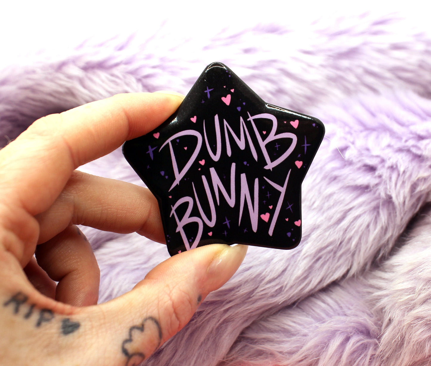 Dumb Bunny Star Badge (55mm)