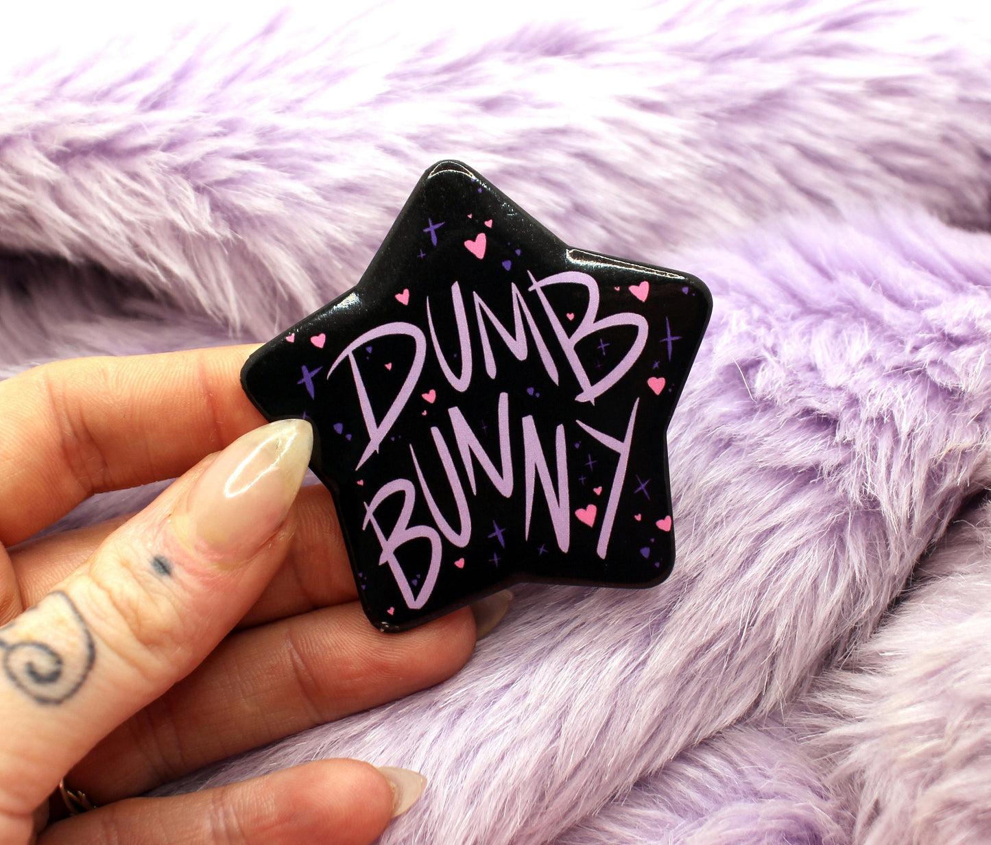 Dumb Bunny Star Badge (55mm)