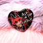 Alastor Hazbin Hotel Ace in the Hole Heart Badge (55mm)