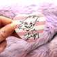 Angeldust Hazbin Hotel I'll Be Your Loser Baby Heart Badge (55mm)